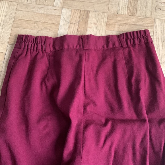Wine Red Straight Leg Pants - Picture 8 of 13